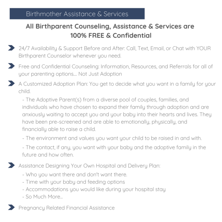 Birthparent Assistance and Services