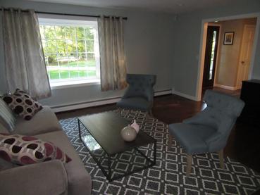 newly painted living room in Mansfield.