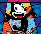 Romero Britto Felix the Cat