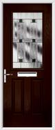 2 Panel 1 Square Composite Door aspen glass