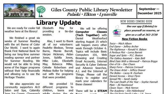 Current Newsletter link