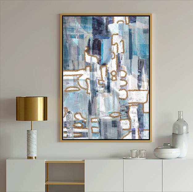 Blue & White Art, #Abstract Art, #blue art