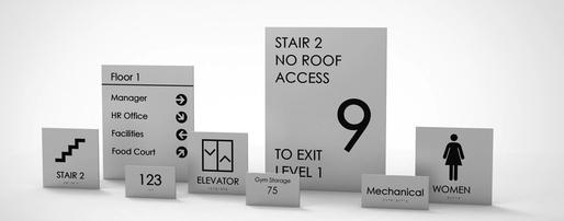 Elevator and Office Signage