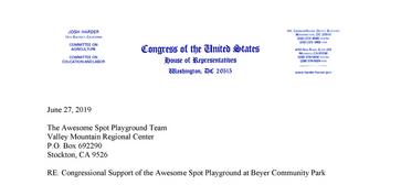 Congressman Harder Issues Support