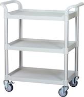3 shelf plastichospital trolley, medical carts manufacturer Taiwan