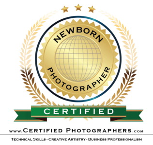 Trained in newborn photography and is newborn photographer certified.