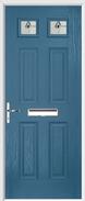 4 Panel 2 Square Composite Door fusion art glass