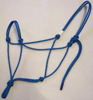 WH Knotted Rope Halter With Reins