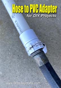 Garden hose to PVC Pipe adapter