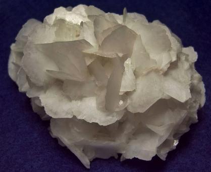 Fluoresces lw sw uv Calcite, quartz, Charcas, Mun. de Charcas, San Luis Potosi, Mexico, ex Parker Minerals, ex Edward A. Geisler