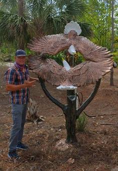 eagle statue aluminum