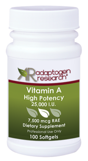 Adaptogen Research, Vitamin A - High Potency - 100 Softgel - Adaptogen Research