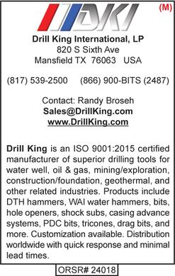 Hammers, Drill King International