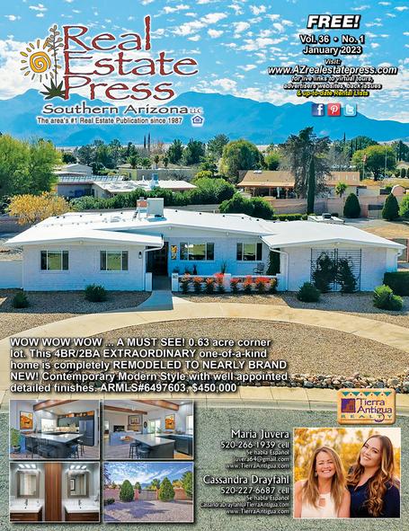 Real Estate Press, Southern Arizona, Vol 36, No 1 January 2023