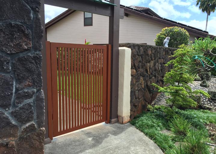 Island Style Gates, Aluminum Gates, Aluminum gates Hawaii, custom aluminum gates , Privacy Gates Oahu, Modern Aluminum Gates