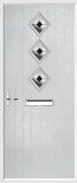 3 Diamond Composite Door art deco glass