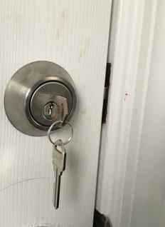 How to install bolt locks with the Milwaukee Door Lock installation kit. www.DIYeasycrafts.com