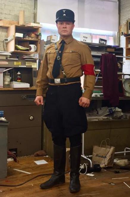 pre-war Allgemeine SS uniform and coffe can hat