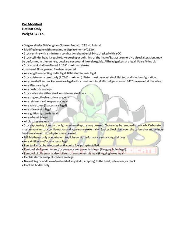 2020 MARS Karting Rules