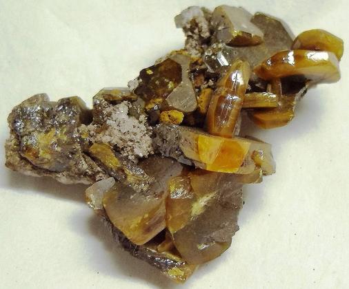Wulfenite, Stevenson-Bennett Mine (Stephenson-Bennett Mine), Organ District, Organ Mts, Doña Ana County, New Mexico, USA, ex John Penrose Ambler