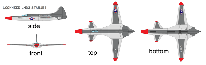 template for flyable scaled paper airplane