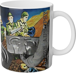 "Alien Autopsy Crash Site & Debris" White Mug, 11oz