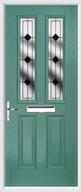 2 Panel 2 Square Composite Door resin lead glass