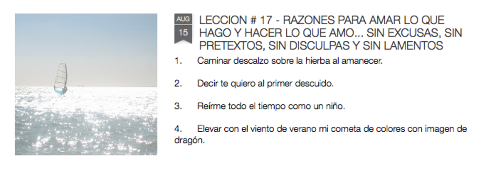 RAZONES PARA HACER LO QUE AMO Y AMAR LO QUE HAGO