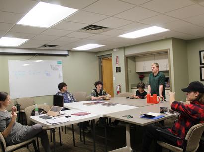 Teens play dungeons and dragons