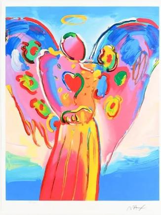 Peter Max Angel with Heart