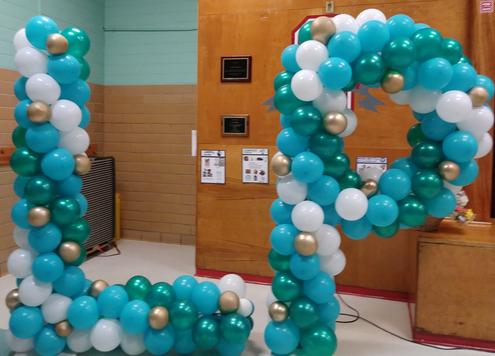 balloon arch columns event decor designs austin