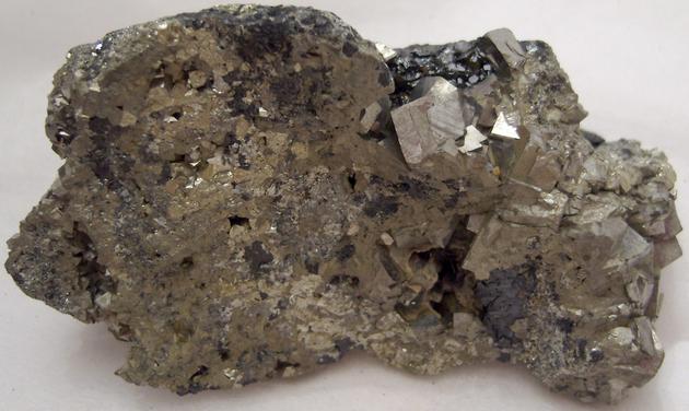 JAMESONITE, ARSENOPYRITE, SPHALERITE, QUARTZ - Noche Buena Mine (Mina Noche Buena), Noche Buena, Mun. de Mazapil, Zacatecas, Mexico