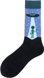 UFO Astronaut Outer Space Rocket Star War Men Crew Socks Streetwear Happy Funny Unisex Cotton Male Skateboard Dress