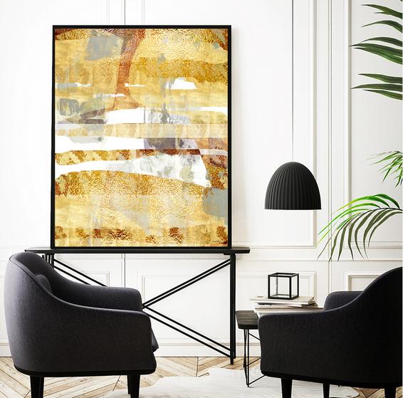 Gold Abstract Art, #Gold art, #abstract art, #Dubois Art