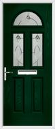 2 panel 2 square 1 arch composite door fusion art glass