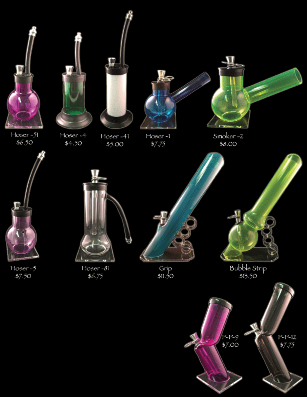 Acrylic Water Pipes