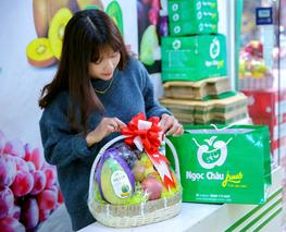 mẫu giỏ hoa quả nhập khẩu thắp hương