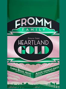 FROMM Heartland Gold Large Breed Adult Dry dog food comes in 26, 12 and 4 lbs bags