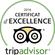 trip advisor certificat d'excellence