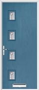 4 Square Composite Door trieste glass