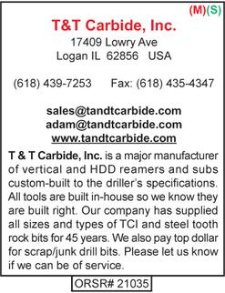 T&T Carbide, Inc., Bits