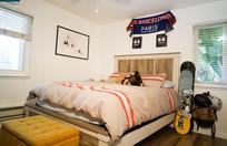 bedroom showing the bed and windows