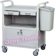 cabinet 3 shelf food cart manufacturer with plastic drawer