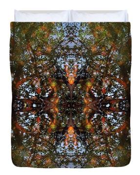Ripple & Leaf Fine Art Duvet Cover by Laura Davis