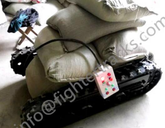 A heavy duty robot chassis used as tracked robot platform for transportation