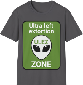 "ULEZ" Alien Humour #1 Unisex Softstyle T-Shirt