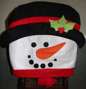 Festive Snowman Chaircover