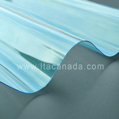 Teja Perfil 7 en policarbonato color azul LTA