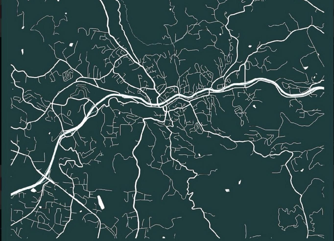 Map Art by Josette Johnson