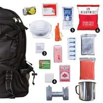 ReadyWise (formerly Wise Food Storage) Black 64 Piece Survival Backpack